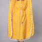 Yellow Printed Kaftan