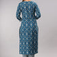 Teal Blue Kurta Set